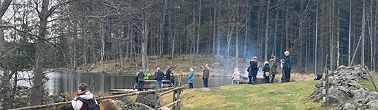 Naturskyddsföreningen Ängelholm - exkursion till Lycke våtmark. Foto Kristin Johansson